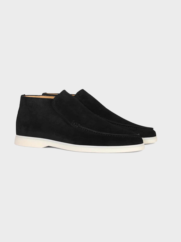 MONACO Suede High-Top Slip-On Shoes
