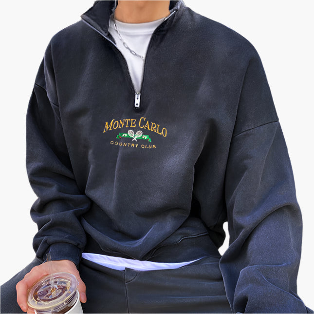 Monte Carlo Collection Vintage Quarter-Zip Sweater