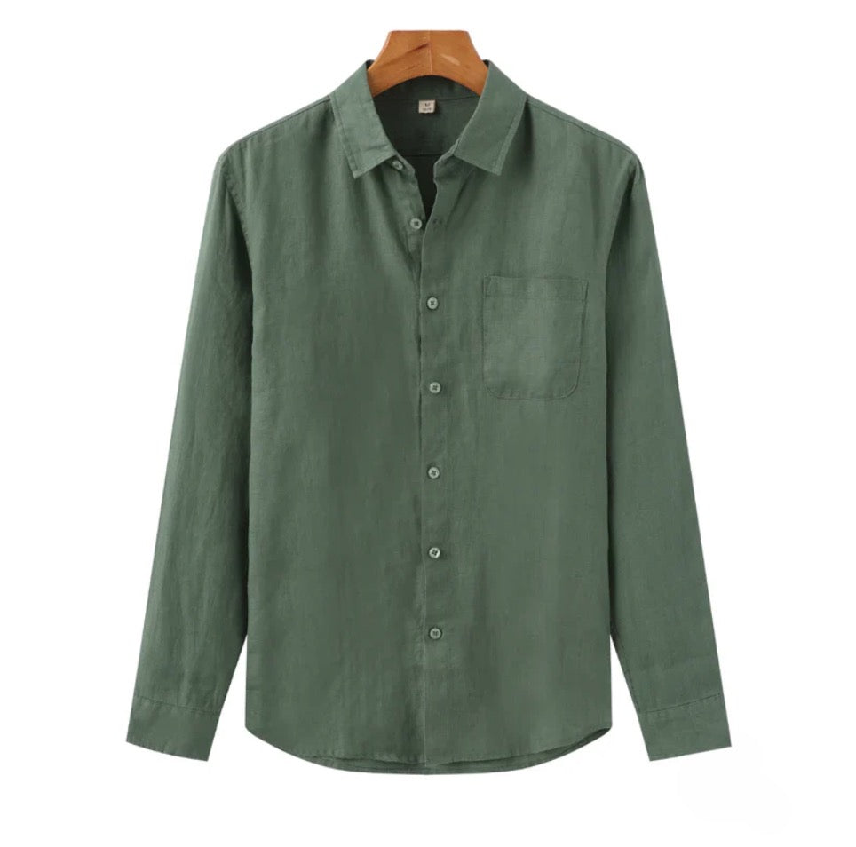 PORTOFINO Linen Button-Down Shirt