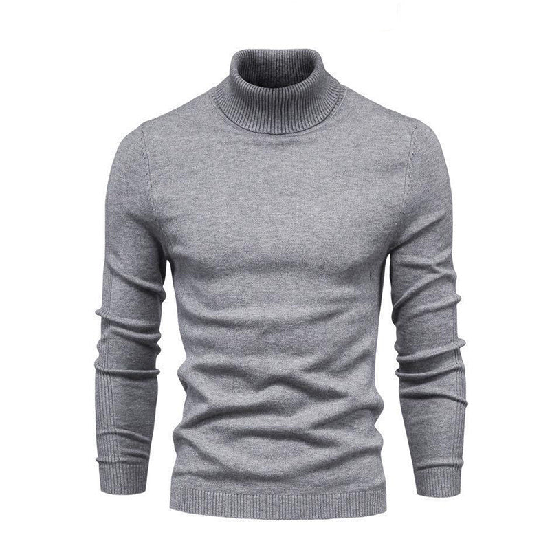 JANGSAN Merino Wool Turtleneck Pullover