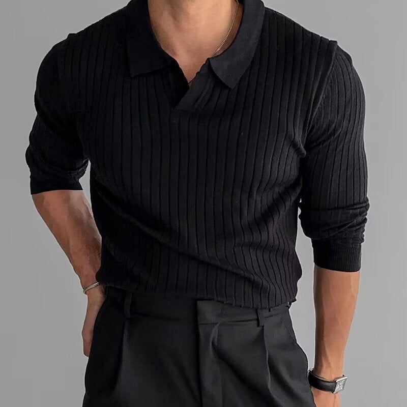 SUWON V-Neck Polo Tee