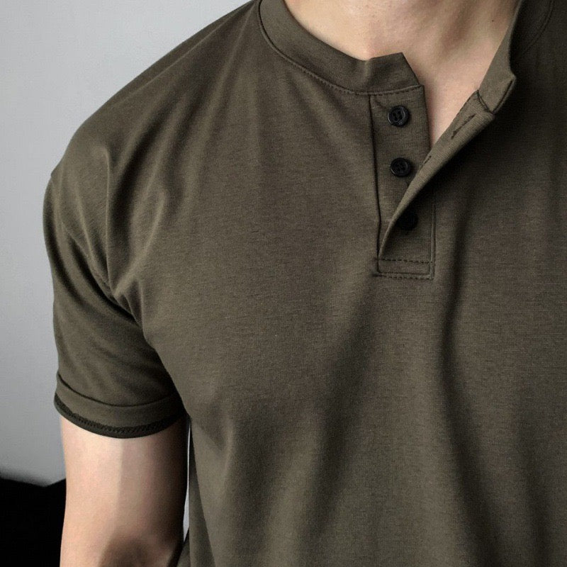 DAEGU Button-Up T-Shirt with Collar