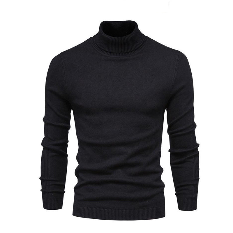 JANGSAN Merino Wool Turtleneck Pullover