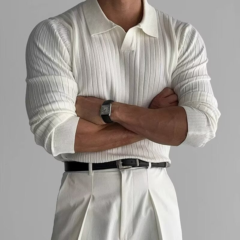 SUWON V-Neck Polo Tee