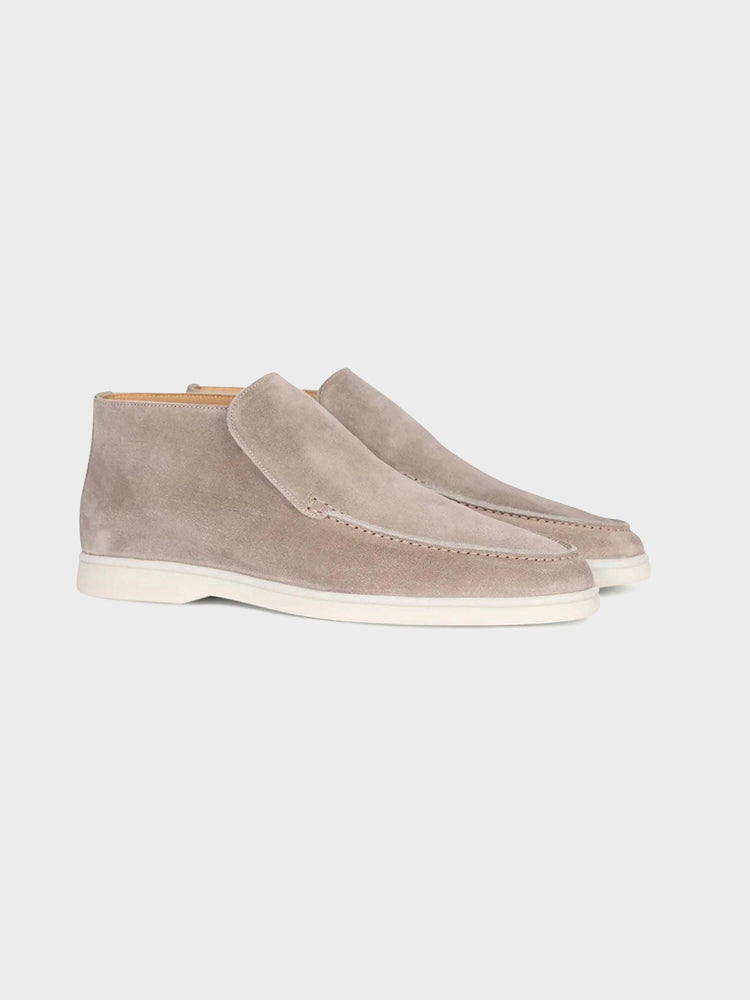 MONACO Suede High-Top Slip-On Shoes