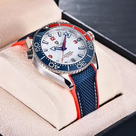 Pagani Design Clermont Men's Watch - Blue and Red Edition