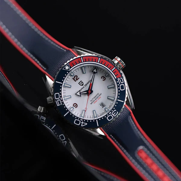 Pagani Design Clermont Men's Watch - Blue and Red Edition