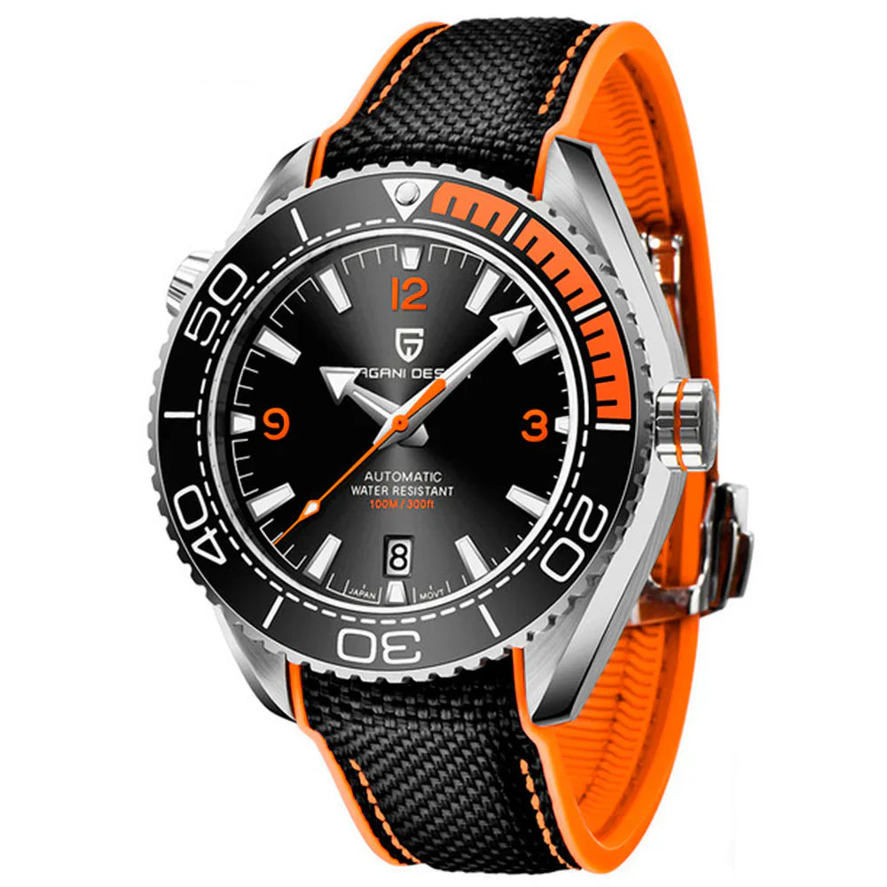 Pagani Design Clermont Men's Watch in Vibrant Orange