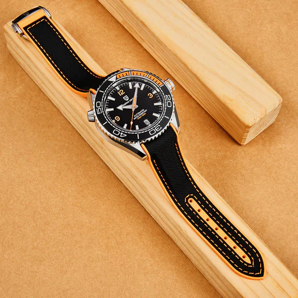 Pagani Design Clermont Men's Watch in Vibrant Orange