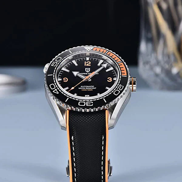 Pagani Design Clermont Men's Watch in Vibrant Orange