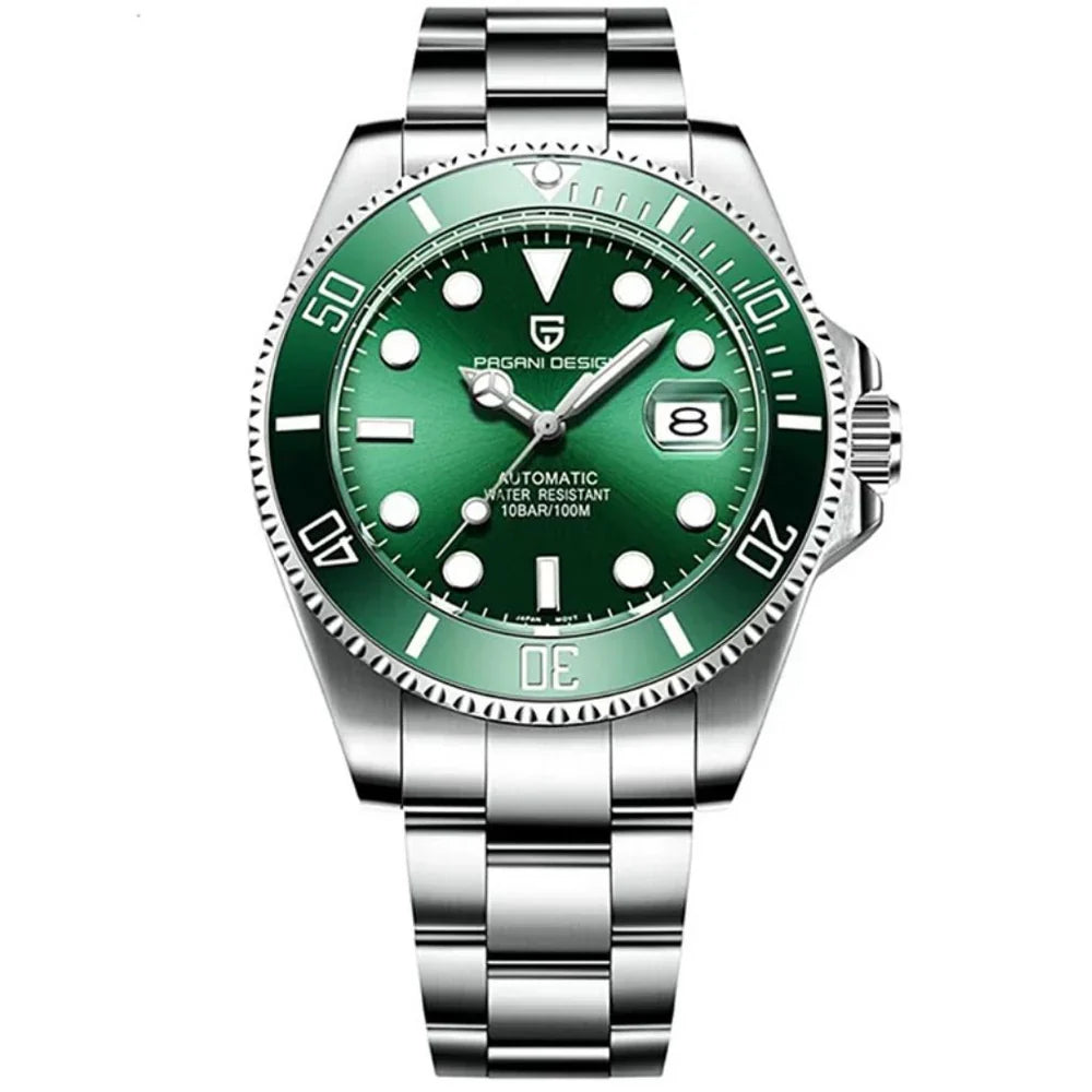 Pagani Design Green Nautilus Men's Watch