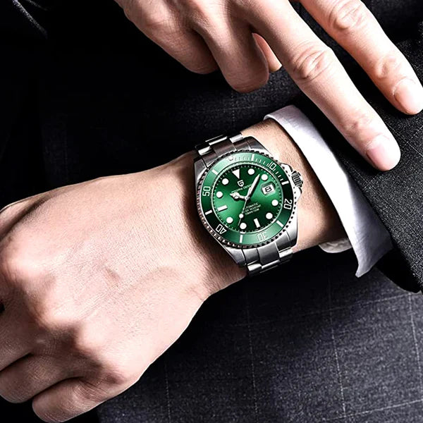 Pagani Design Green Nautilus Men's Watch
