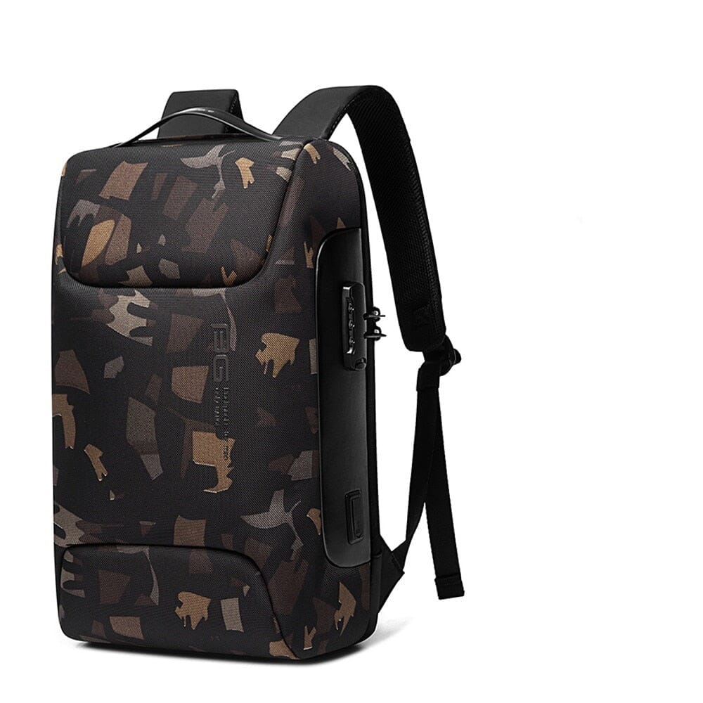 Luxxy Premium Executive Backpack - 15" Laptop Compatible, Waterproof, USB Charging Port, TSA-Approved Lock