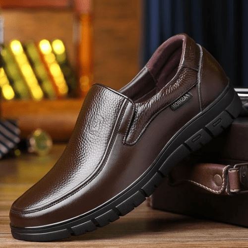 Easy Slip-On PU Leather Dress Shoe