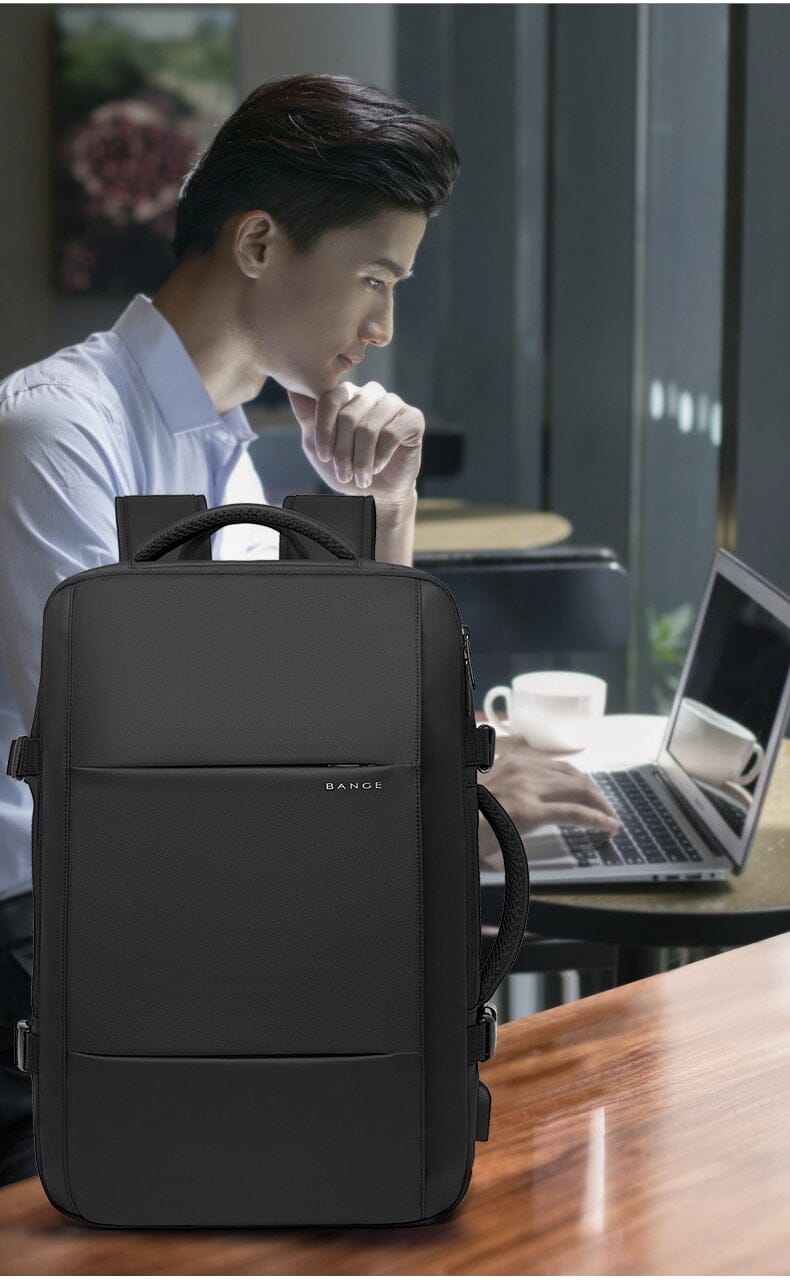Premium Travel Backpack - Fits 17" Laptop, Expandable, Waterproof, with USB Charging Port