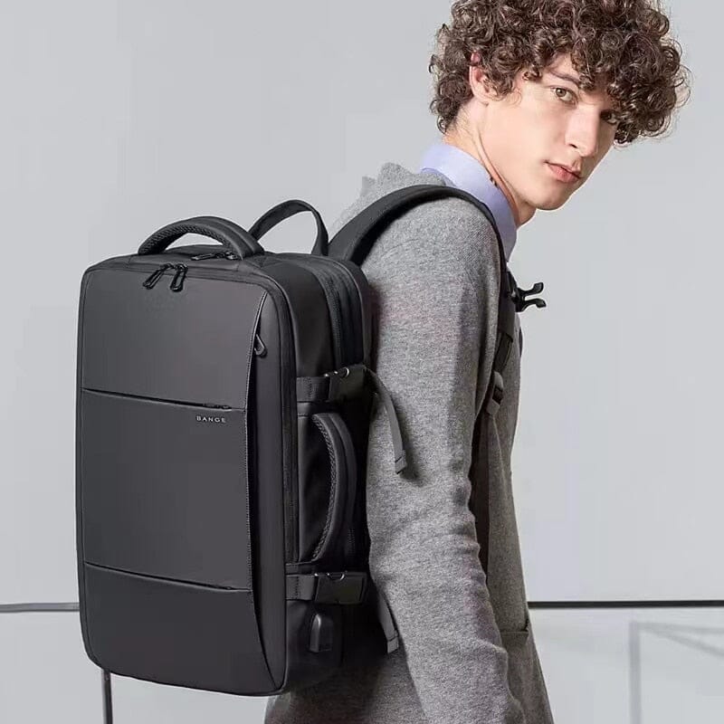 Premium Travel Backpack - Fits 17" Laptop, Expandable, Waterproof, with USB Charging Port