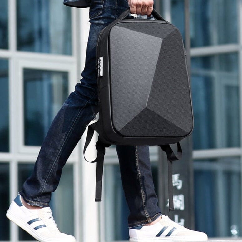 Fenruen Executive Backpack - Expandable, Waterproof, 14" Laptop Compartment with USB Port
